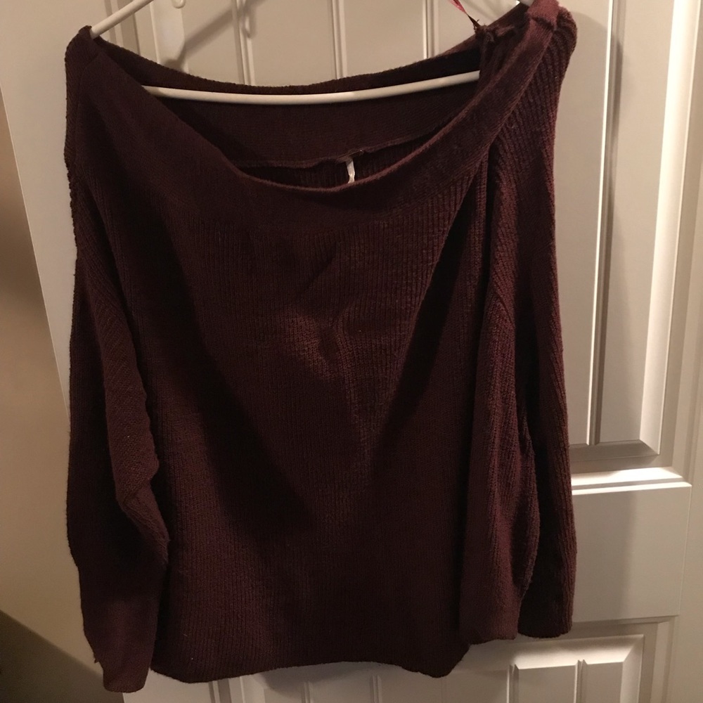 Free people off the shoulder sweater